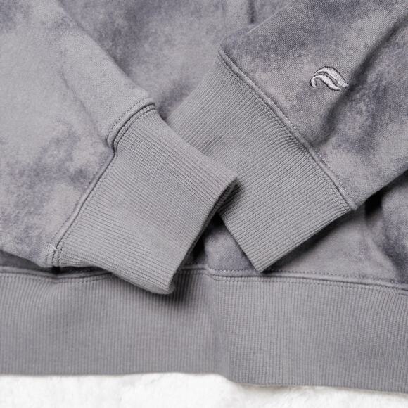 Fabletics Cozy Fleece Gray Tie Dye 1/2 Zip Mock Neck Sweatshirt XL - Picture 13 of 13